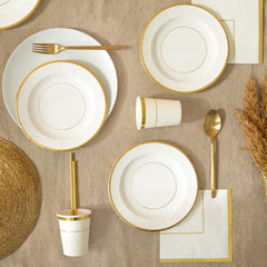 Talerzyki papierowe Elegant Gold 20,5 cm (8”) – 6 szt.