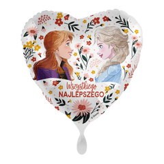 Balon foliowy 18'' 43 cm Amscan, Anna &Elsa Floral Birthday