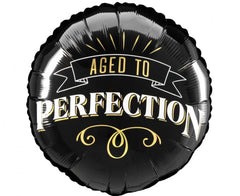Balon foliowy Better With Age 46 cm – Happy Birthday czarno-złoty Anagram - Balloons