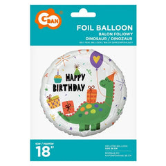 Balon foliowy Dinozaur Happy Birthday , 45 cm