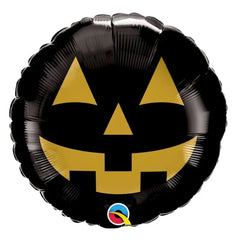 Balon foliowy dynia czarno-złota – 45 cm (18”) Halloween - Balloons