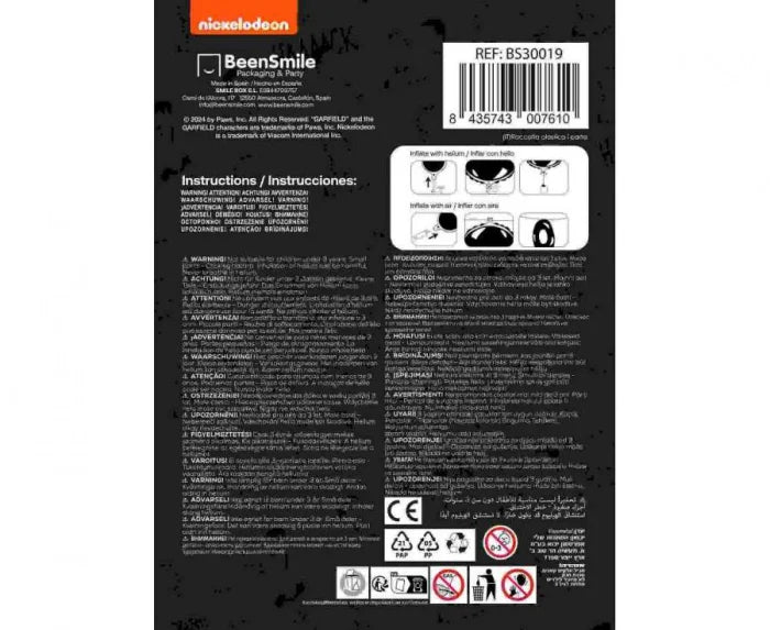 Balon foliowy Garfield – 46 cm Flexmetal - Balloons