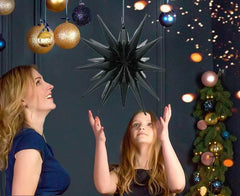 Balon Foliowy Gwiazda 3D – Czarny 50 cm