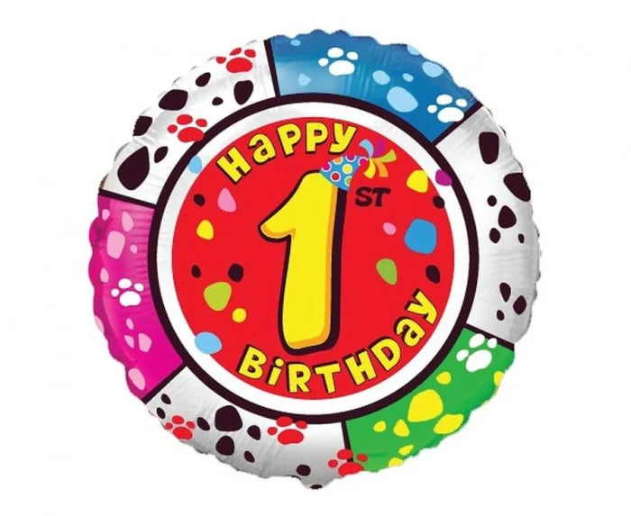 Balon Foliowy Happy Birthday - 1 18 cali – Wielokolorowy – Flexmetal