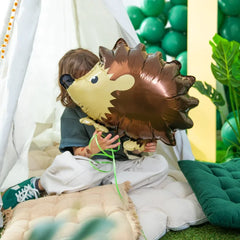 Balon foliowy Jeż 55 × 49 cm – urocza dekoracja na przyjęcia dziecięce i leśne aranżacje - Balloons