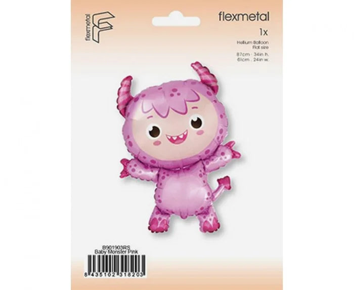 Balon foliowy Labubu mały potwór różowy 86 x 60 cm - Balloons