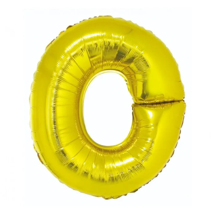 Balon foliowy ’Litera O’ – złoty 89 cm