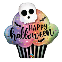 Balon foliowy Muffinka na Halloween z czaszką – 81 cm - Balloons