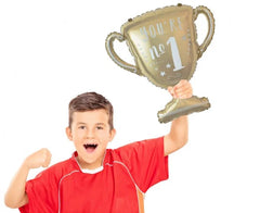 Balon foliowy Puchar – szampańskie złoto 55 × 55 cm - Balloons