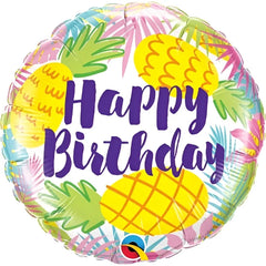 Balon foliowy QL 18'' Birthday Ananas