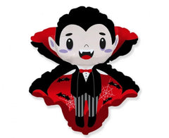 Balon foliowy wampir 82 x 68 cm – duży czarno-czerwony - Balloons