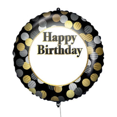 Balon foliowy z naklejkami litery, imię, Happy Birthday, 18 cali