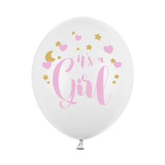 Balony 30cm, It's a Girl, P. Pure White