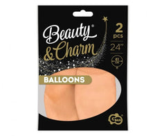 Balony „Beauty&Charm” – makaronowe łososiowe 2 szt.