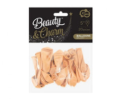 Balony „Beauty&Charm” – makaronowe łososiowe 20 szt. 5’’ 12cm