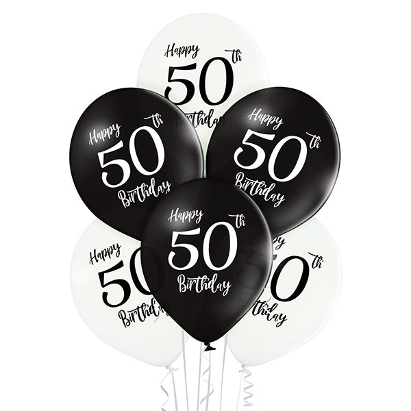 Balony Belbal D11, 30 cm Birthday 50