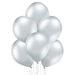 Balony chromowane Srebrne, B105, 30 cm