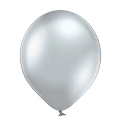 Balony chromowane Srebrne, D5, 12 cm, 100 szt.
