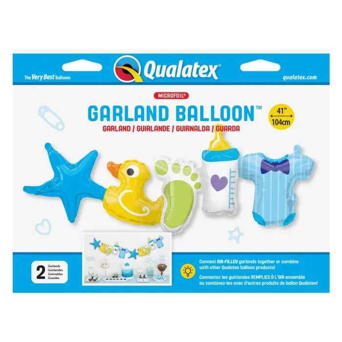 Balony foliowe Baby Boy Garland QL, girlanda, 41" 104 cm