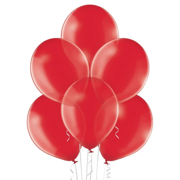 Balony krystaliczne Czerwone, B105, 30 cm