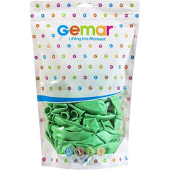 Balony makaroniki Zielono Miętowe, G120, 33 cm, 50 szt.