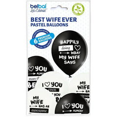 Balony Najlepsza Żona, D11, 30 cm, 6 szt.