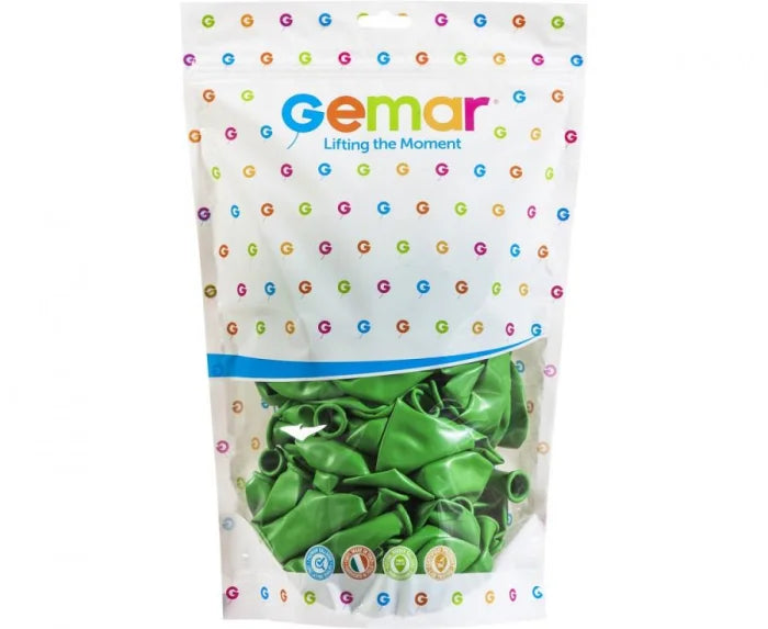Balony pastelowe zielone 13” – Gemar G120 50 szt.
