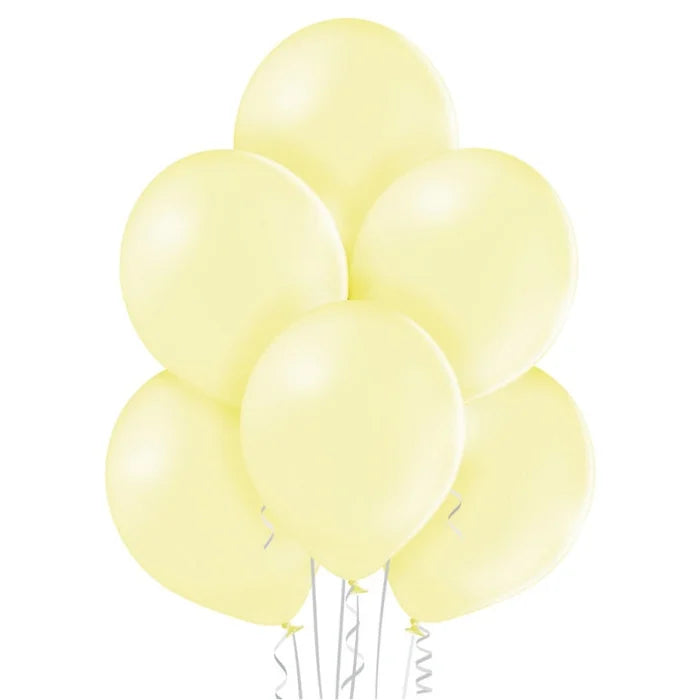 Balony pastelowe Żółte Cytrynowe B105, 30 cm