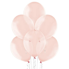 Balony przeźroczyste Czerwone delikatny odcień , B105, 30 cm