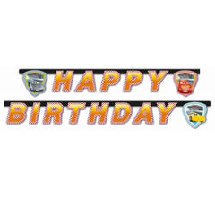 Banner „Happy Birthday” – Auta 200 cm