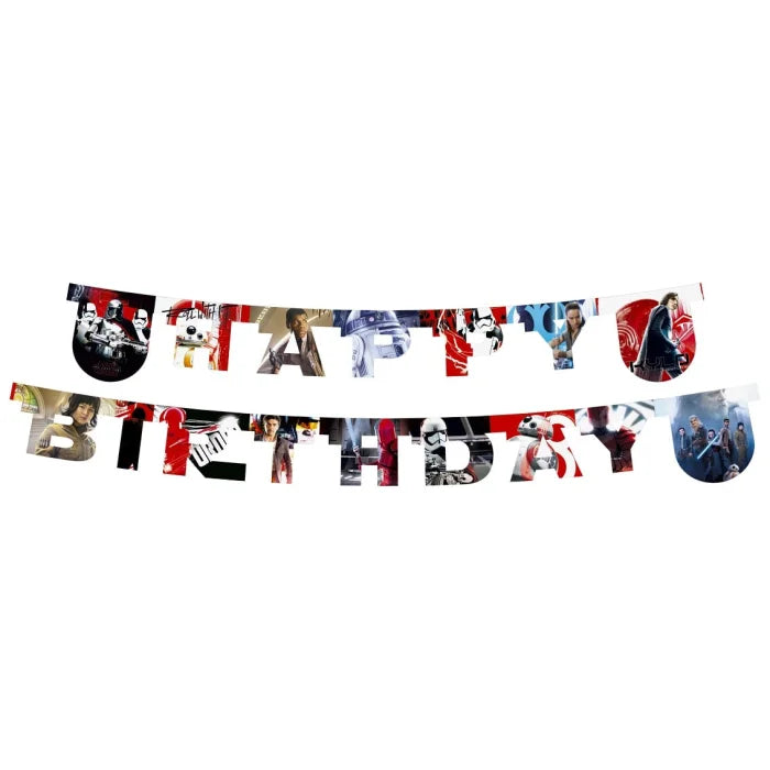 Banner "HAPPY BIRTHDAY - STAR WARS" - Idealna Dekoracja na Urodziny!