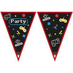 Banner urodzinowy Gaming Party, 230 cm – Dekoracja, która robi wrażenie!