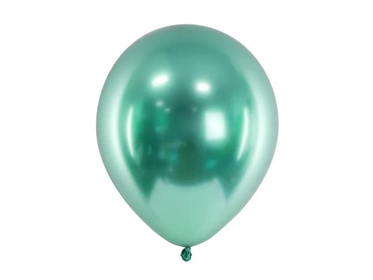 Balony Glossy 30cm, butelkowa zieleń