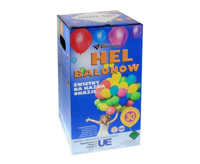 Butla z helem Brogaz (jednorazowa) – na 30 balonów 9’’