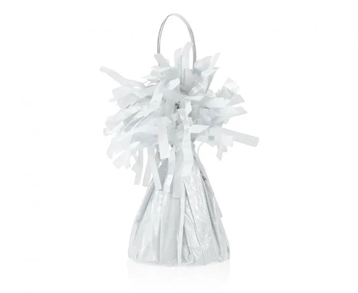 Ciężarek do balonów pastelowy biały 145 g – obciążnik 12 cm - Party Supplies