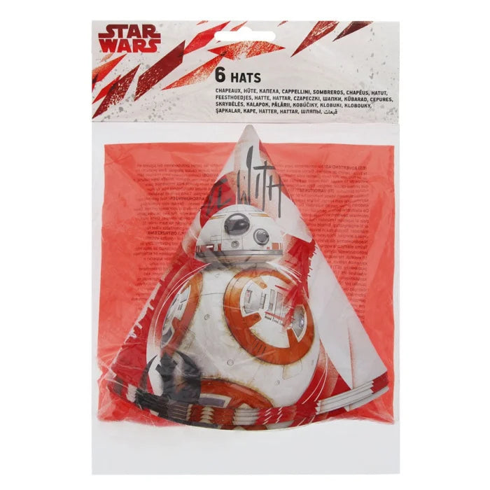 Czapeczki Papierowe "DISNEY STAR WARS" - Urodziny w Stylu Gwiezdnych Wojen!