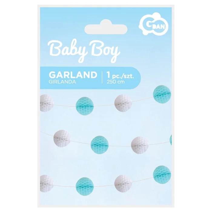 Girlanda KULECZKI niebieska - 250 cm