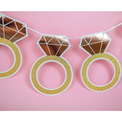 Girlanda papierowa Pierścionek, 160 cm