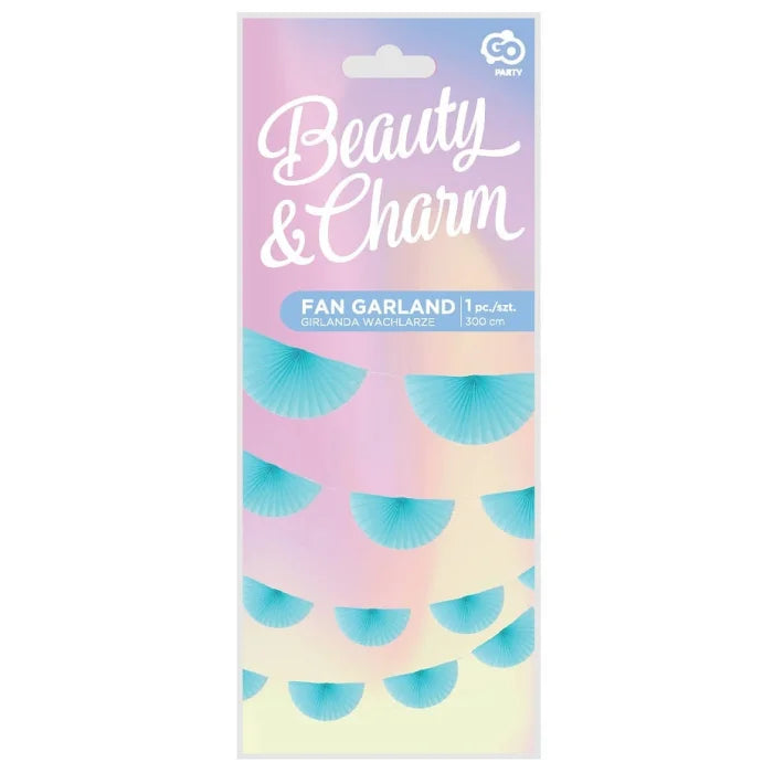 Girlanda PB&C WACHLARZE, błękitna - 300 cm