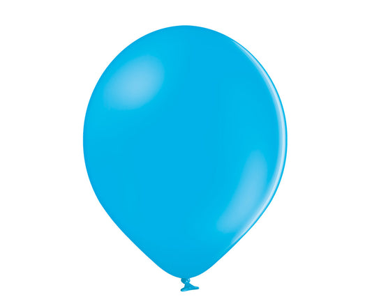 Balony pastelowe Niebieskie Cyan, B105, 30 cm