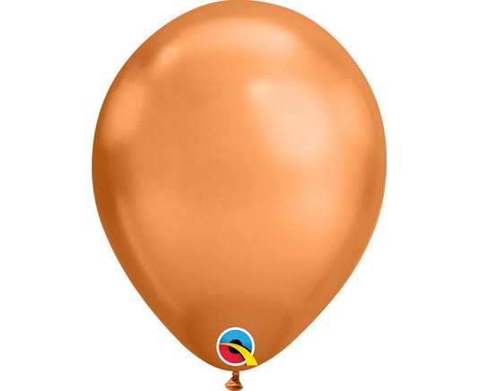 Balony CHROM pomarańczowe MIEDZIANE - 11" QL 100 szt.