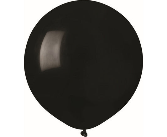 Balony pastelowe Czarne, G150, 48 cm, 50 szt.