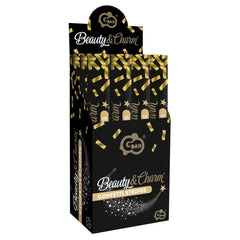 Konfetti pneumatyczne Złote paski, foliowe, 40 cm