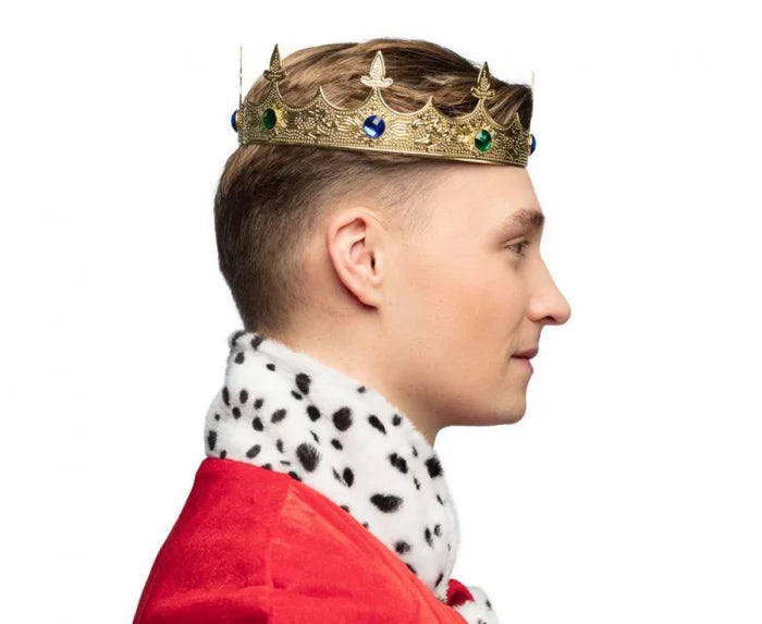 Korona Metalowa Króla– Złota | Uniwersalny rozmiar