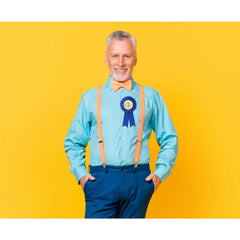 Kotylion "Już 50-tka?", niebieski