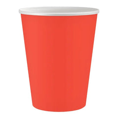Kubeczki papierowe czerwone, 250 ml, 6 szt.