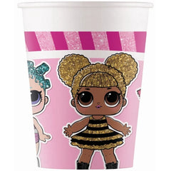 Kubeczki papierowe LOL SURPRISE Glitter – Stylowa dekoracja na każdą imprezę!