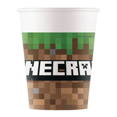 Kubeczki papierowe Minecraft, 200ml, 8 szt.