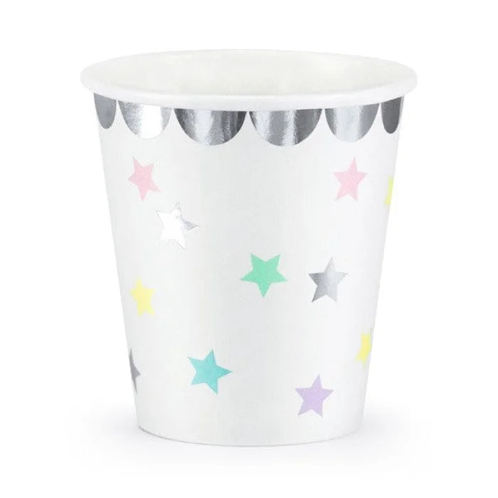 Kubek papierowy Jednorożec - Gwiazdka 180ml 6szt