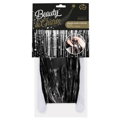 Kurtyna B&C, dekoracyjna czarna, 90x240 cm